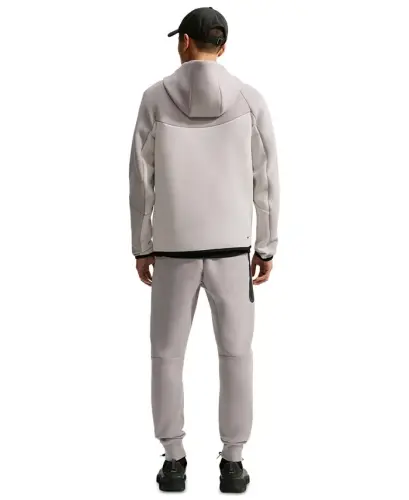 Men's Tech Fleece Full-Zip Hoodie - College Grey/Light Bone/Black - 2