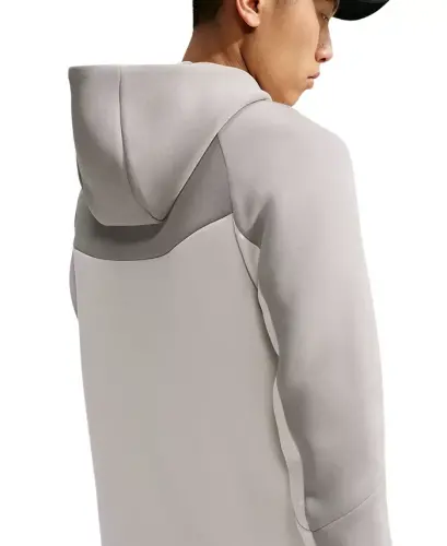 Men's Tech Fleece Full-Zip Hoodie - College Grey/Light Bone/Black - 5