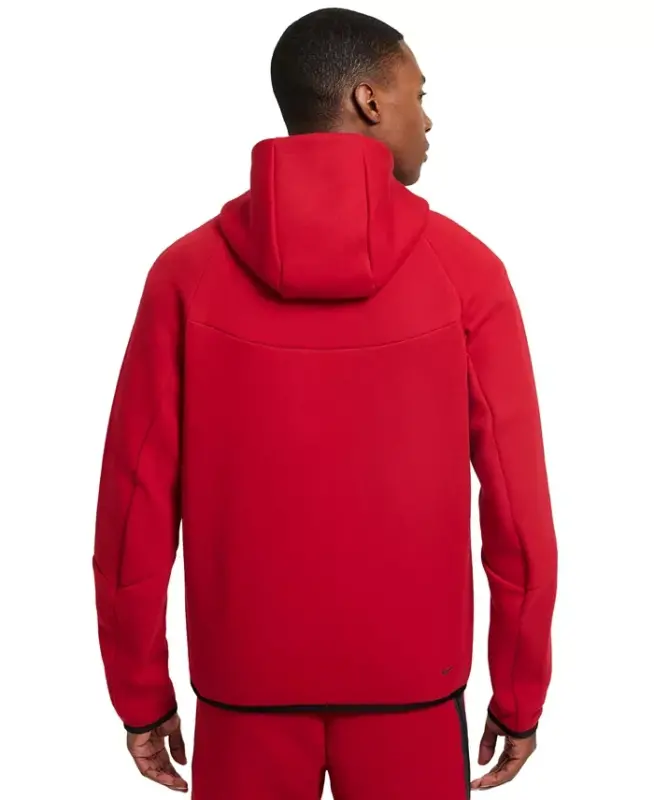 Men's Tech Fleece Full-Zip Hoodie - Gym Red/Black - 5