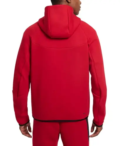 Men's Tech Fleece Full-Zip Hoodie - Gym Red/Black - 7