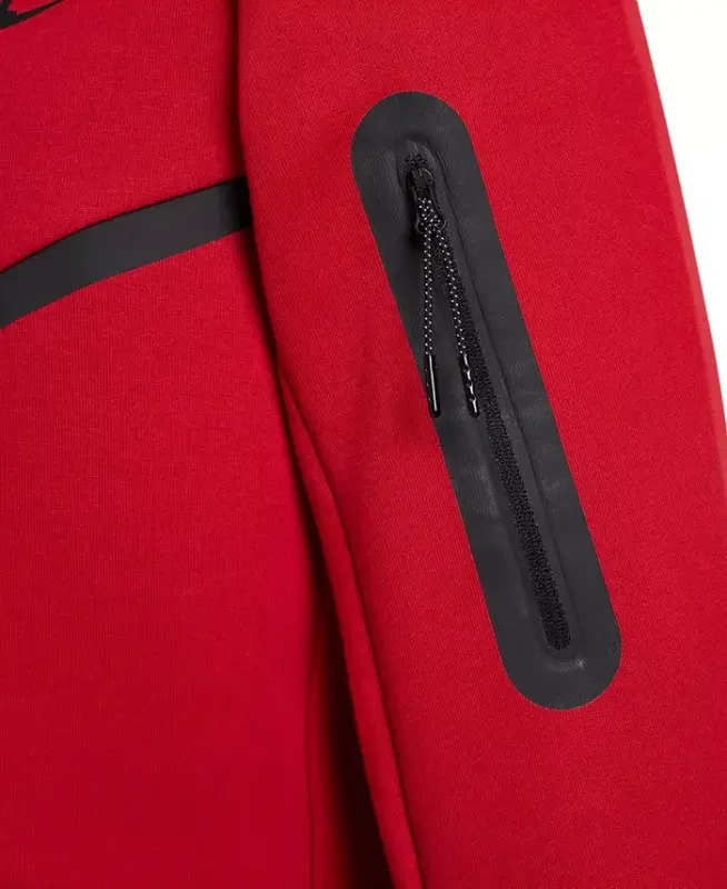 Men's Tech Fleece Full-Zip Hoodie - Gym Red/Black - 8