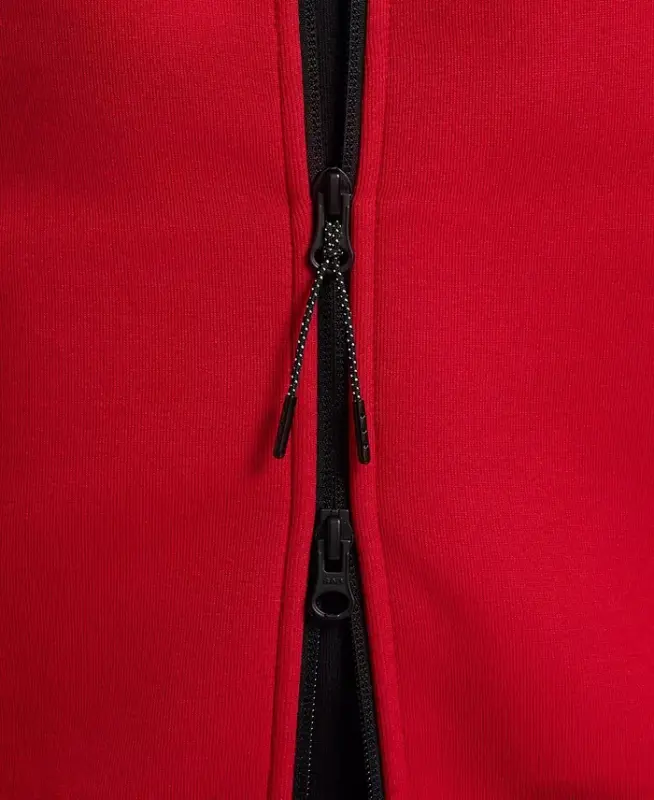 Men's Tech Fleece Full-Zip Hoodie - Gym Red/Black - 9