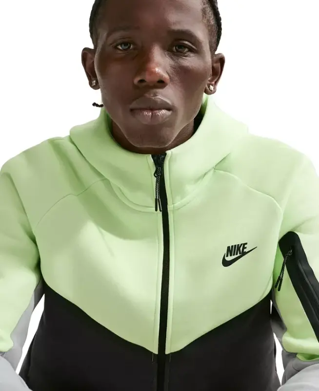 Men's Tech Fleece Full-Zip Hoodie - Lite Liquid Lime/Anthracite - 3