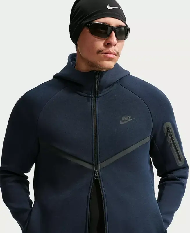 Men's Tech Fleece Full-Zip Hoodie - Obsidian/Black - 4