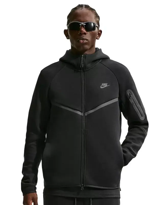 Men's Tech Fleece Full-Zip Hoodie - Obsidian/Black - 26