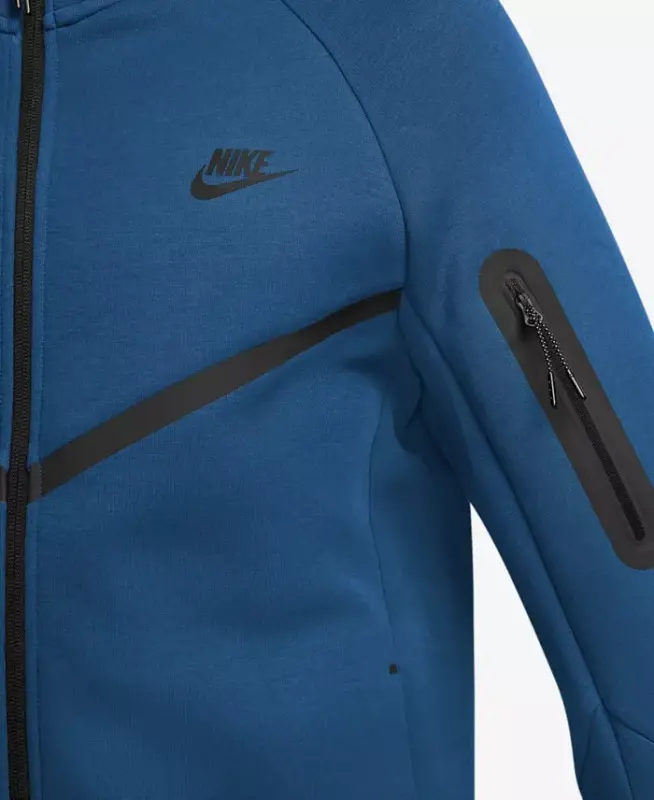 Men's Tech Fleece Full-Zip Hoodie - Court Blue/Black - 2