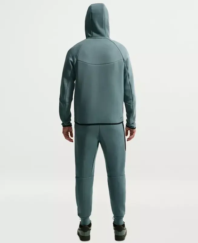 Men's Tech Fleece Full-Zip Windrunner Logo Hoodie-Dk Grey Heather/black - 5