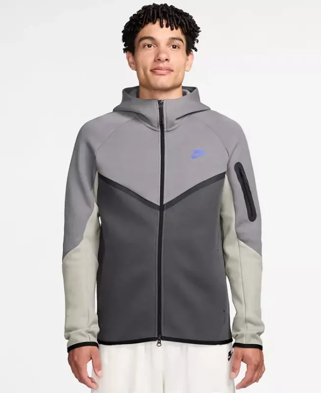 Men's Tech Fleece Full-Zip Hoodie - Medium Ash/Sapphire - 5