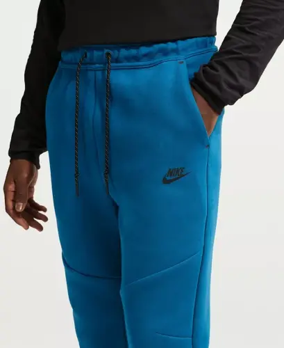 Men's Tech Fleece Drawstring Joggers Pants - Court Blue/Black - 2