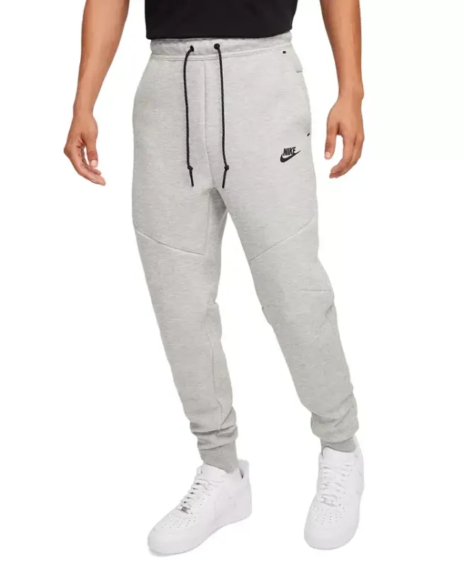 Men's Tech Fleece Joggers-Dark Grey Heather/Black - 1