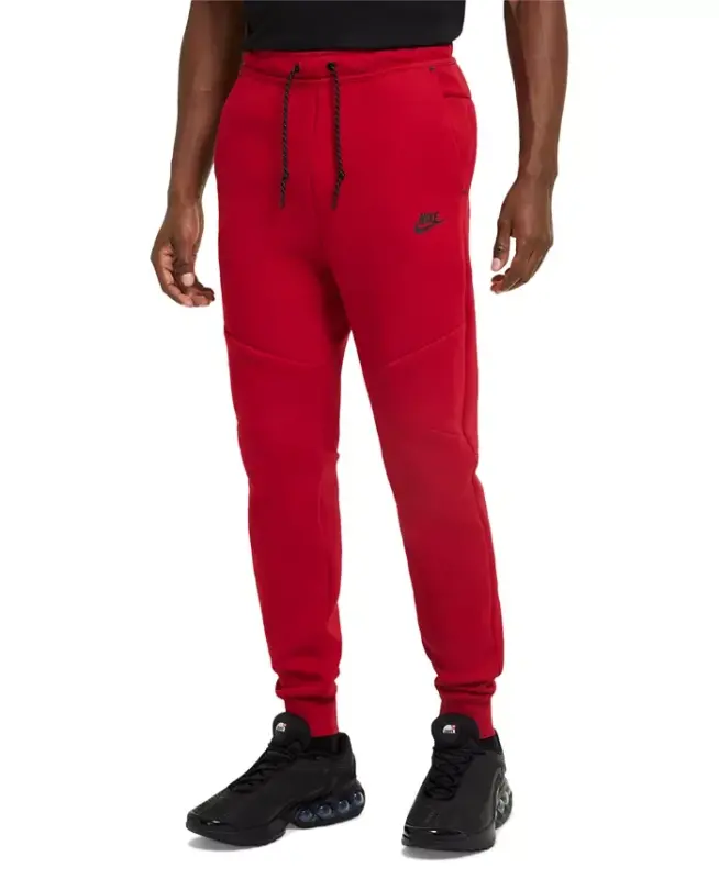 Men's Tech Fleece Joggers-Gym Red/Black - 2