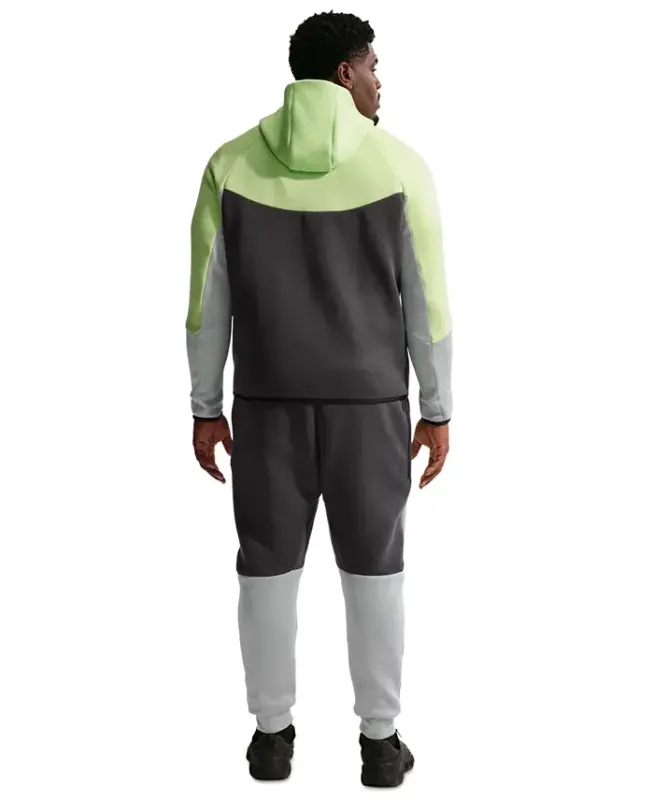 Men's Tech Fleece Drawstring Joggers Pants - Lite Liquid Lime/Anthracite/Black - 4