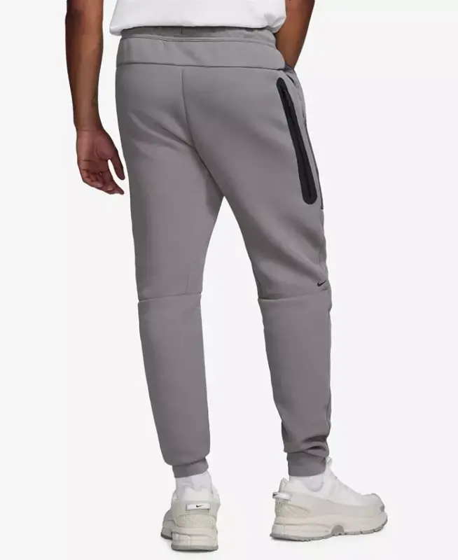Men's Tech Fleece Drawstring Joggers Pants - Medium Ash/Sapphire - 3