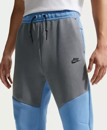 Men's Tech Fleece Joggers - Work Blue/Cool Gray - NIKE (1)
