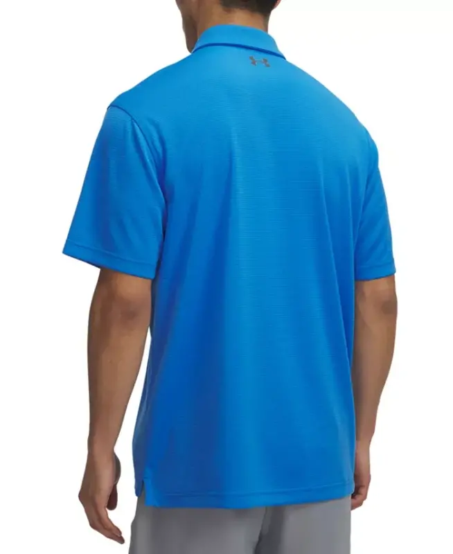 Men's Tech Polo T-Shirt-402 Blue Atlantis / Pitch Gray - 2
