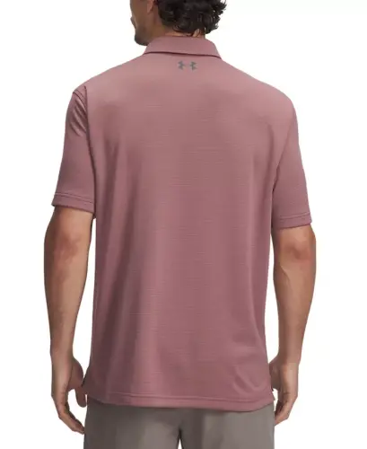 Men's Tech Polo T-Shirt-651 Maroon Mist / Pitch Gray - UNDER ARMOUR (1)