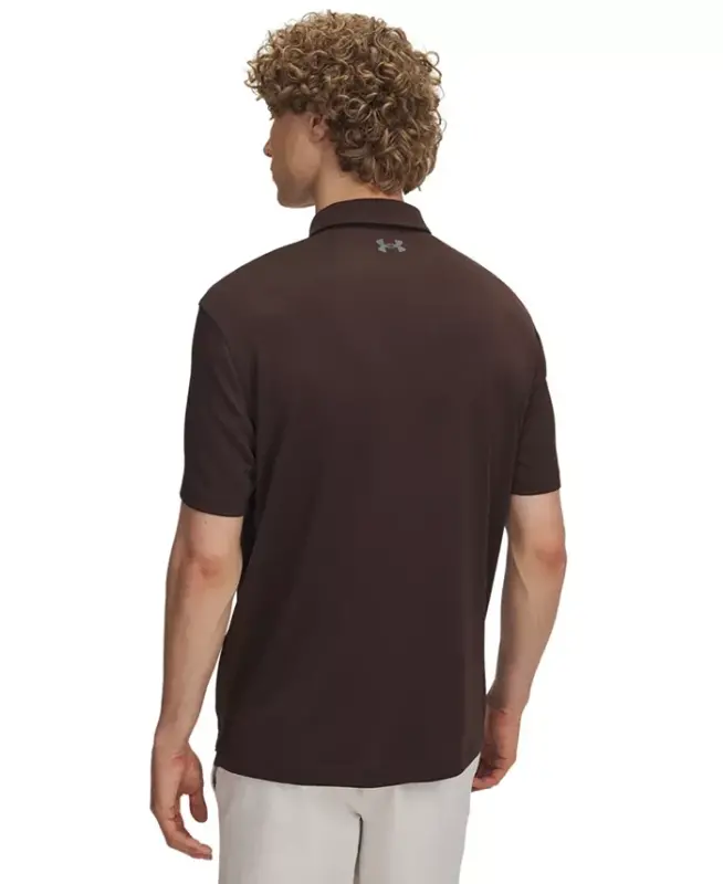 Men's Tech Short-Sleeve Polo Shirt - Brown - 12
