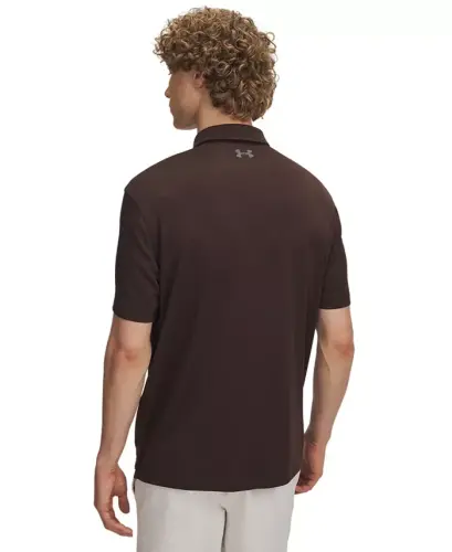 Men's Tech Short-Sleeve Polo Shirt - Brown - 3