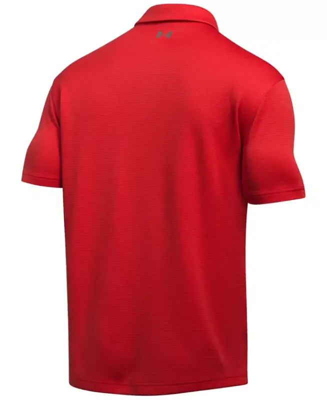 Men's Tech Short-Sleeve Polo Shirt - Red - 6