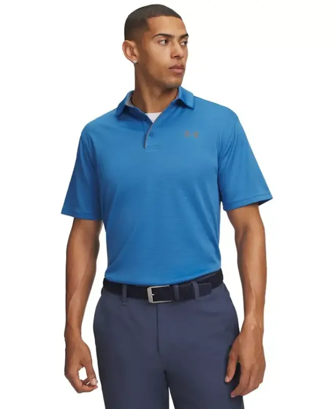 Men's Tech Short-Sleeve Polo Shirt - Aegean Blue/430 - 1