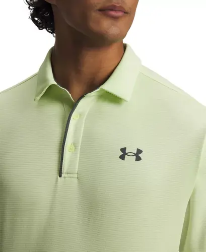 Men's Tech Short-Sleeve Polo Shirt - Fade Green/Pitch Gray - 3