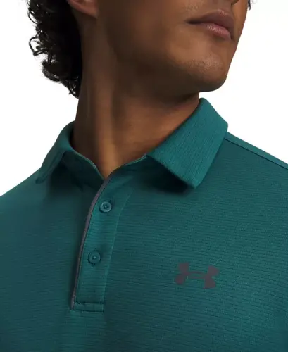 Men's Tech Short-Sleeve Polo Shirt - Rack Green/Pitch Gray - UNDER ARMOUR (1)