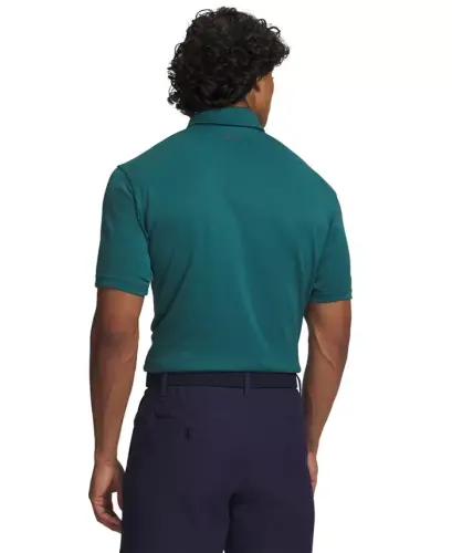 Men's Tech Short-Sleeve Polo Shirt - Rack Green/Pitch Gray - 3