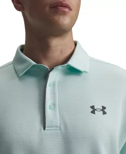 Men's Tech Short-Sleeve Polo Shirt - Refresh Mint/Pitch Gray - 2