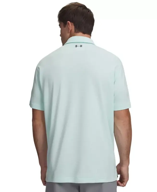 Men's Tech Short-Sleeve Polo Shirt - Refresh Mint/Pitch Gray - 3