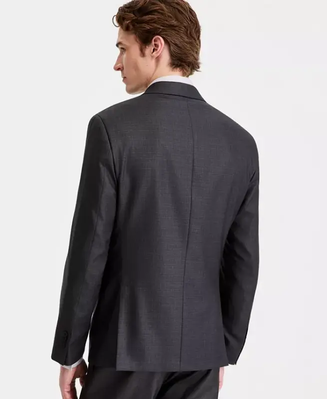 Men's Techni-Cole Suit Separate Slim-Fit Suit Jacket-Gun Metal - 5