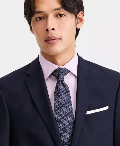 Men's Techni-Cole Suit Separate Slim-Fit Suit Jacket-Navy - 4