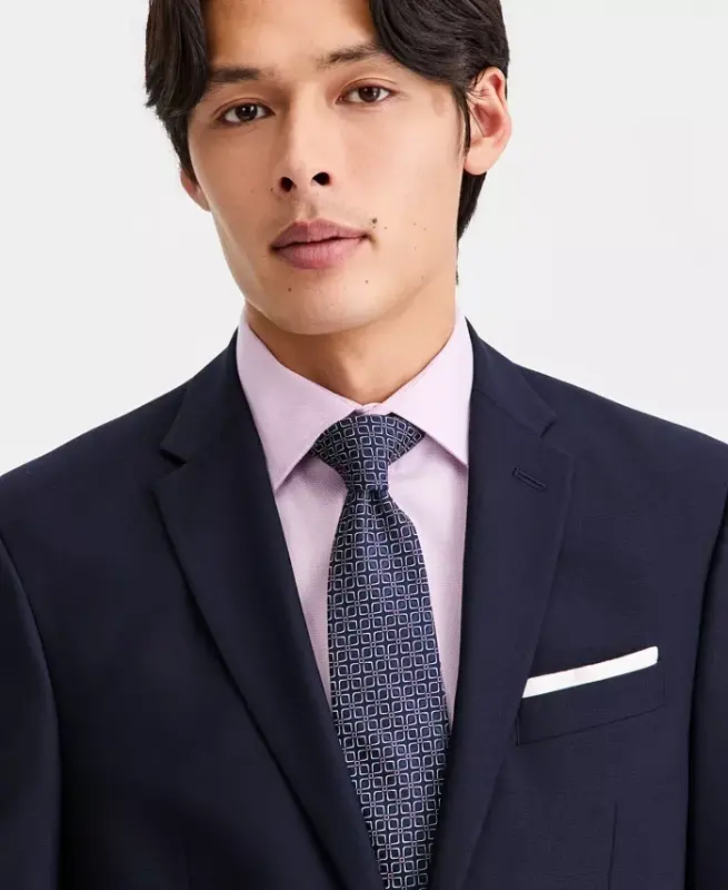 Men's Techni-Cole Suit Separate Slim-Fit Suit Jacket-Navy - 4