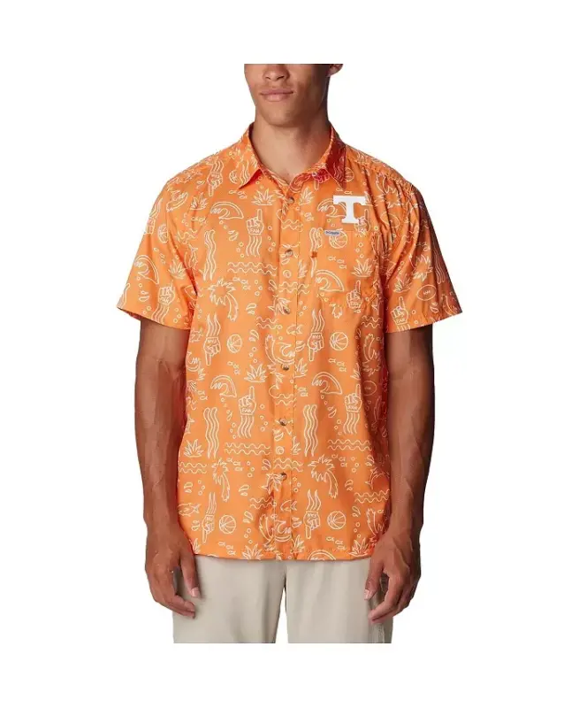 Men's Tennessee Orange Tennessee Volunteers Super Slack Tide Omni-Wick Button-Up Shirt-Tennessee Orange - 1