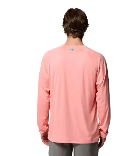 Men's Terminal Tackle Long-Sleeve T-Shirt - Beet/White logo - 3