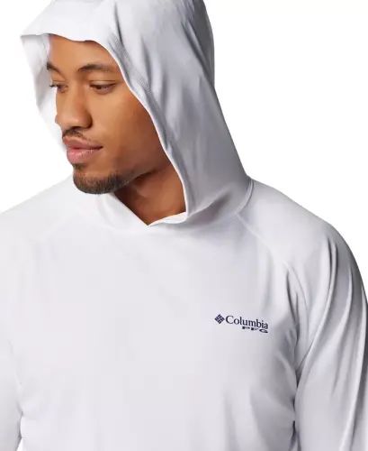 Men's Terminal Tackle UPF 50 Hoodie - Cypress, Dark stone logo - 13