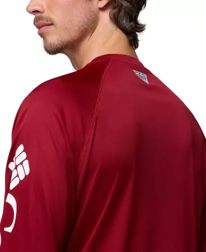Men's Terminal Tackle Long-Sleeve T-Shirt - Beet/White logo - 9