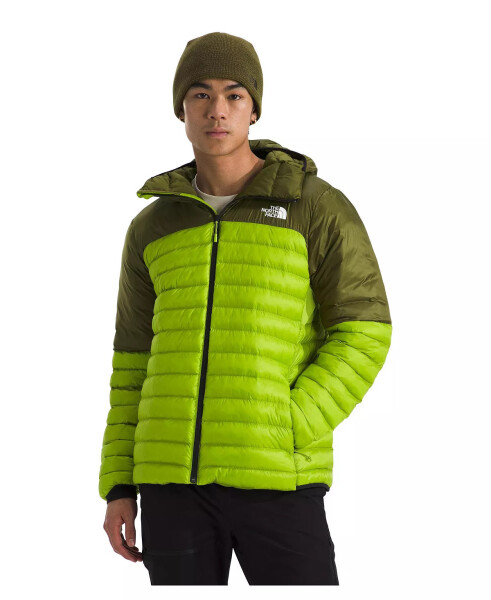 Men's Terra Peak Puffer Hoodie Meadow Grass/forest Olive - 1