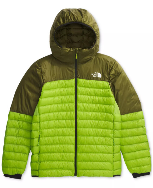 Men's Terra Peak Puffer Hoodie Meadow Grass/forest Olive - 4