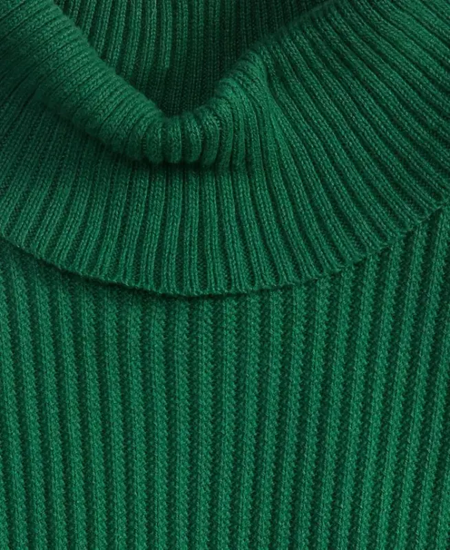 Men's Textured Cotton Turtleneck Sweater, Created for Modazone - Bonsai - 4