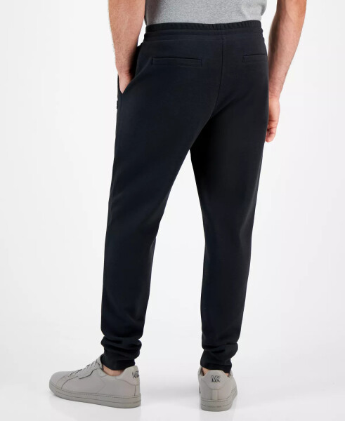 Men's Textured-Logo Jogger Pants Black - 2