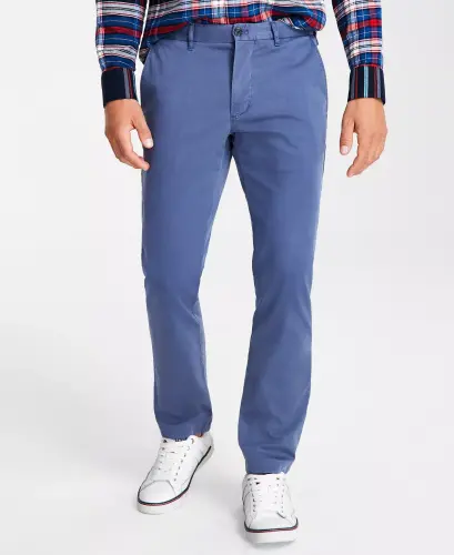 Men's TH Flex Stretch Regular-Fit Chino Pant-Bayhead Blue 