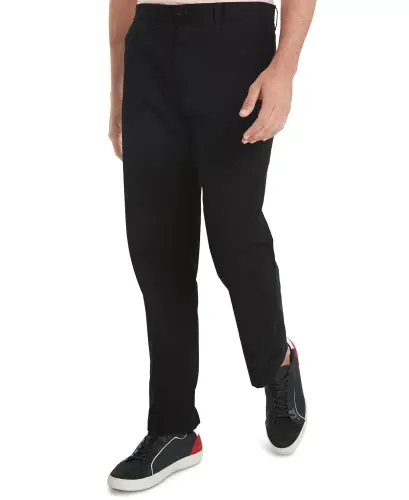 Men's TH Flex Stretch Regular-Fit Chino Pant-Deep Knit Black - TOMMY HILFIGER (1)