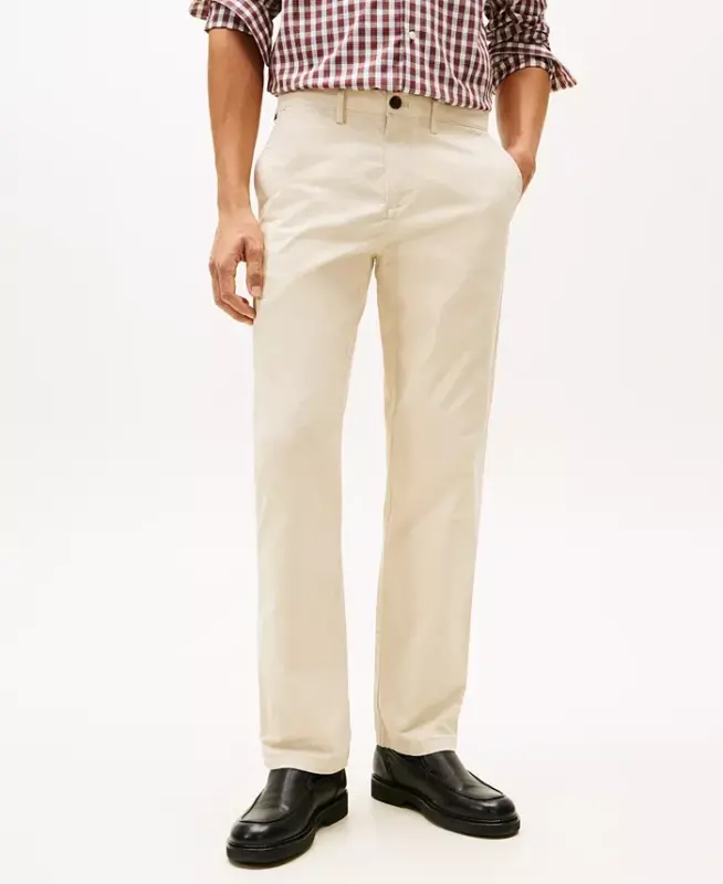 Men's TH Flex Stretch Regular-Fit Chino Pant-Sand Khaki - TOMMY HILFIGER