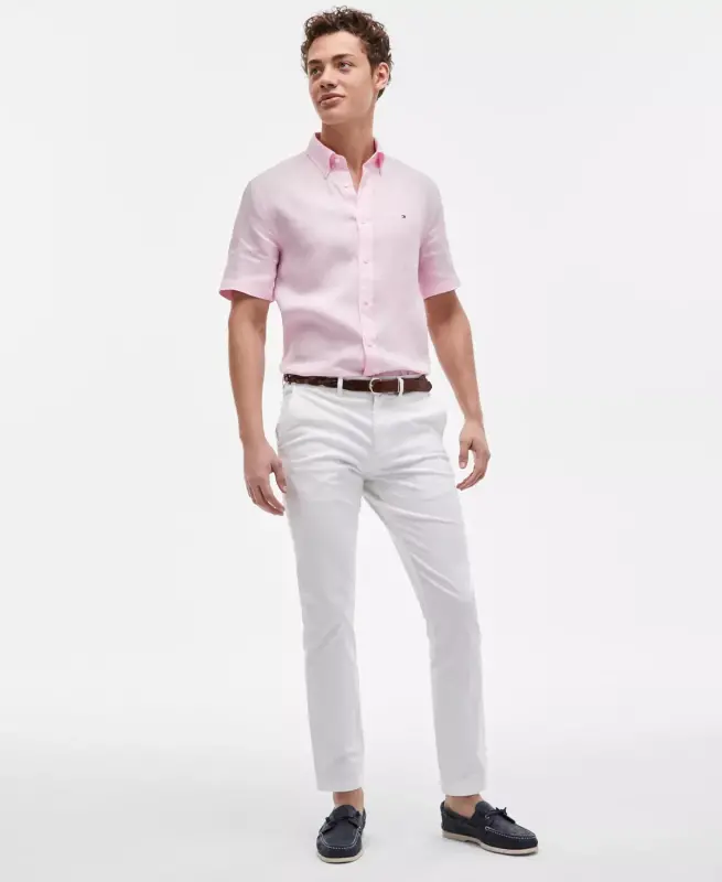 Men's TH Flex Stretch Regular-Fit Chino Pant-White - 2