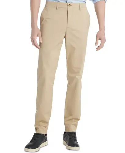 Men's TH Flex Stretch Slim-Fit Chino Pants - Mallet - 1