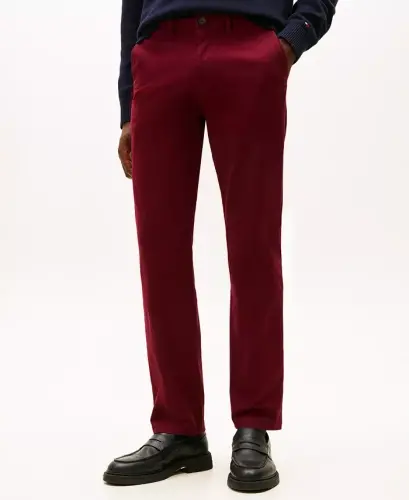 Men's TH Flex Stretch Straight-Fit Chino Pant - Deep Rouge - 1