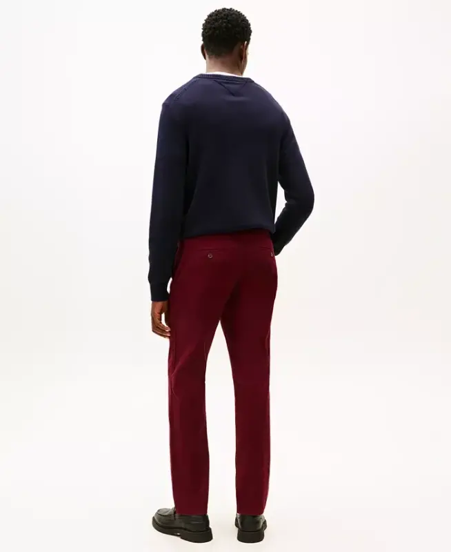 Men's TH Flex Stretch Straight-Fit Chino Pant - Deep Rouge - 3