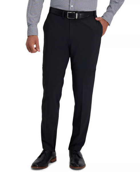 Men's The Active Series Uptown Slim-Fit Solid Dress Pants Black - 1