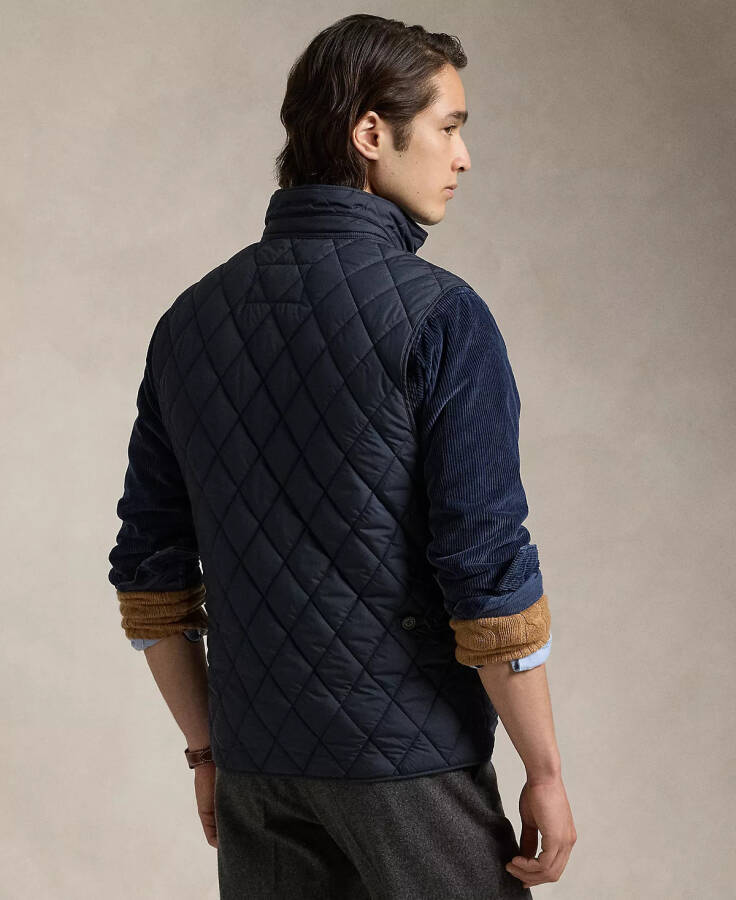 Men's The Beaton Quilted Utility Vest Navy - 2