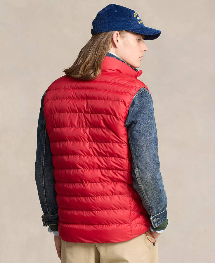 Men's The Colden Packable Vest Red - 2